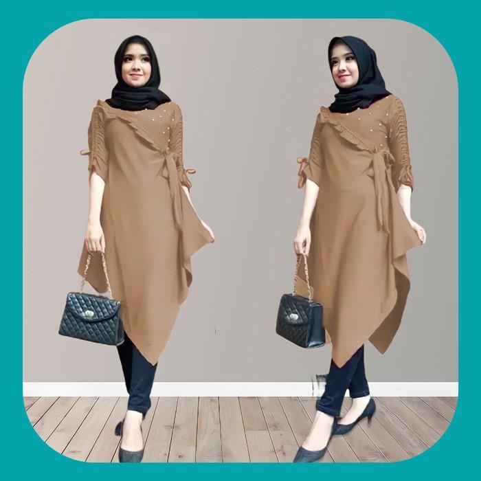 Promo Guncang Pakaian Atasan Tunik Wanita Muslimah Murah Oscar Tunic Fashion Perempuan Muslim Kekini