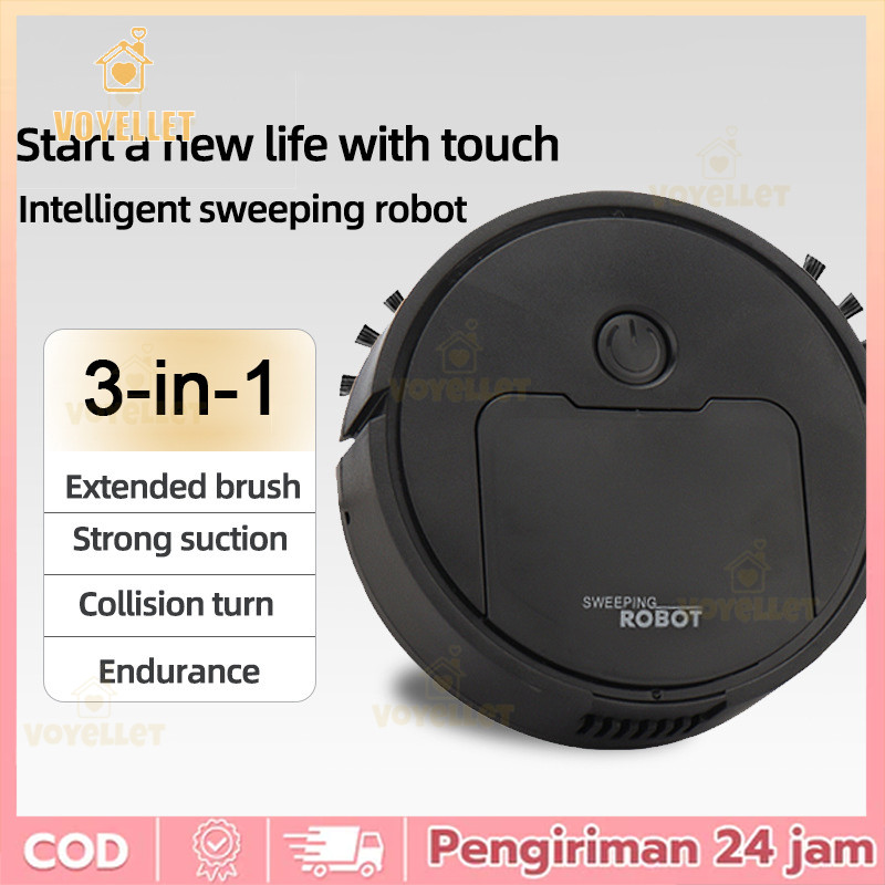 Voyellet Robot Penyapu Otomatis Penuh, Mesin Penyapu dan Pel Terintegrasi, Penyapu Cerdas