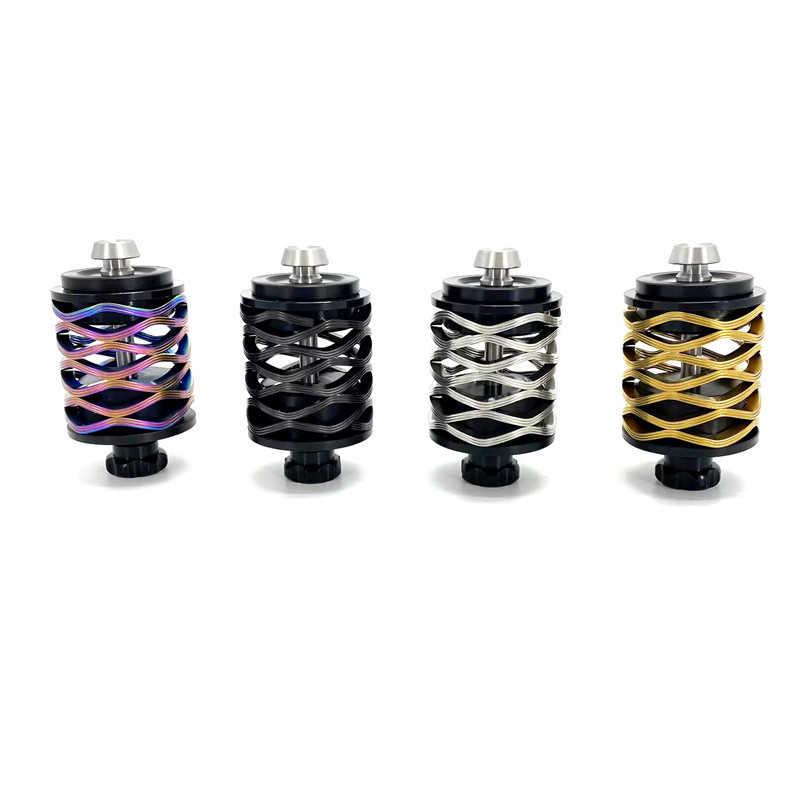 Blok Suspensi Sepeda Brompton, Peredam Kejut Belakang Sepeda Lipat, Paduan Aluminium, Pegas 3 Lapis,