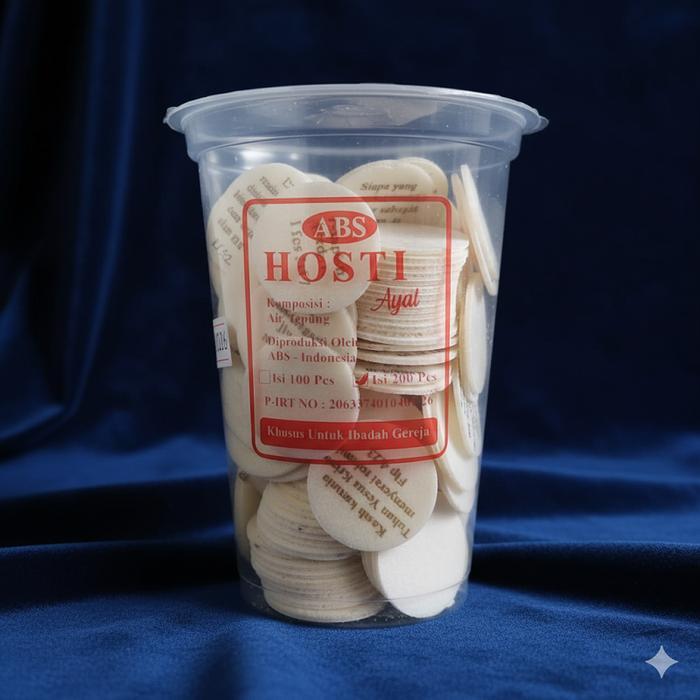 Hosti Ayat 200 Keping Kering Makanan Cookies Food Snacks Perjamuan Kudus Komuni Katolik Kristen