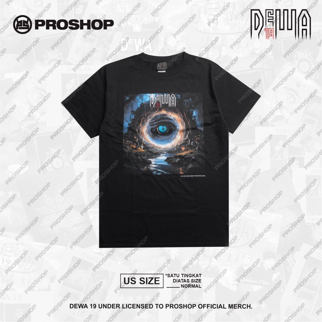 Ready Stock - Proshop | Kosong | Dewa 19 Tshirt | Kaos Pria Kaos Distro | Hitam | Original Tee