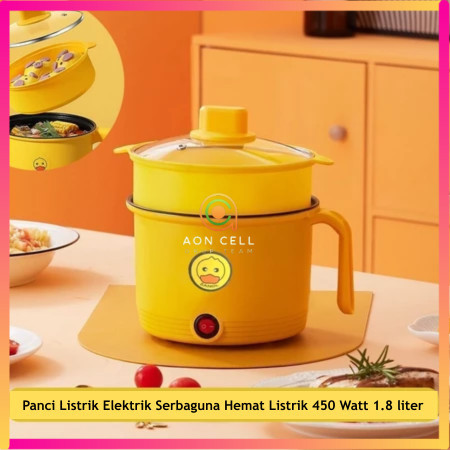 [an] Panci Listrik Elektrik Pan Serbaguna Hemat Listrik 450 Watt 1.8 liter Anti Lengket / Elektrik C