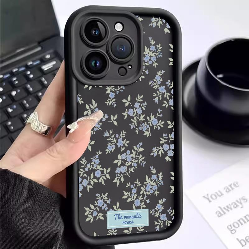 Soft Case Xiaomi Redmi Note 14 4G 5G Pro 5 Plus 6 6A 8 8A Dual Turbo 4 Camera Tumbuhan Bunga Ungu So