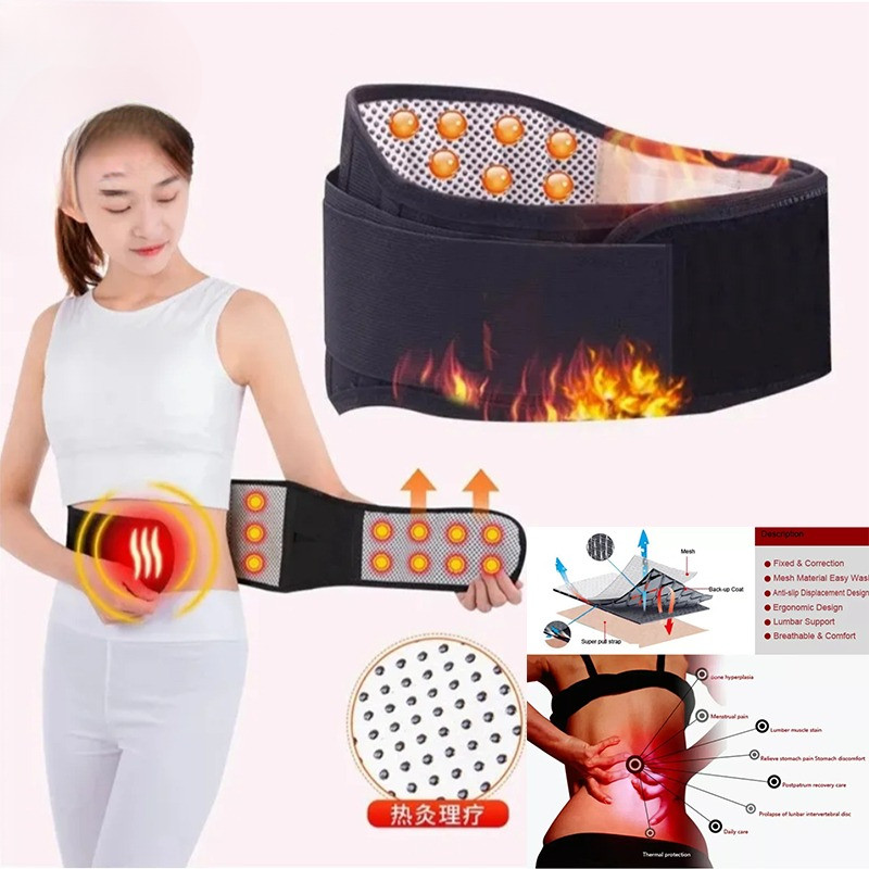 Korset Terapi Pinggang Pemanas Leher | Alat Terapi Pinggang Tourmaline Korset pinggang saraf