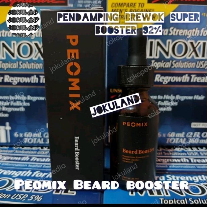 PEOMIX BEARD BOOSTER PENUMBUH DAN MELEBATKAN BREWOK Menumbuhkan Menebalkan - MINOX + PEOMIX