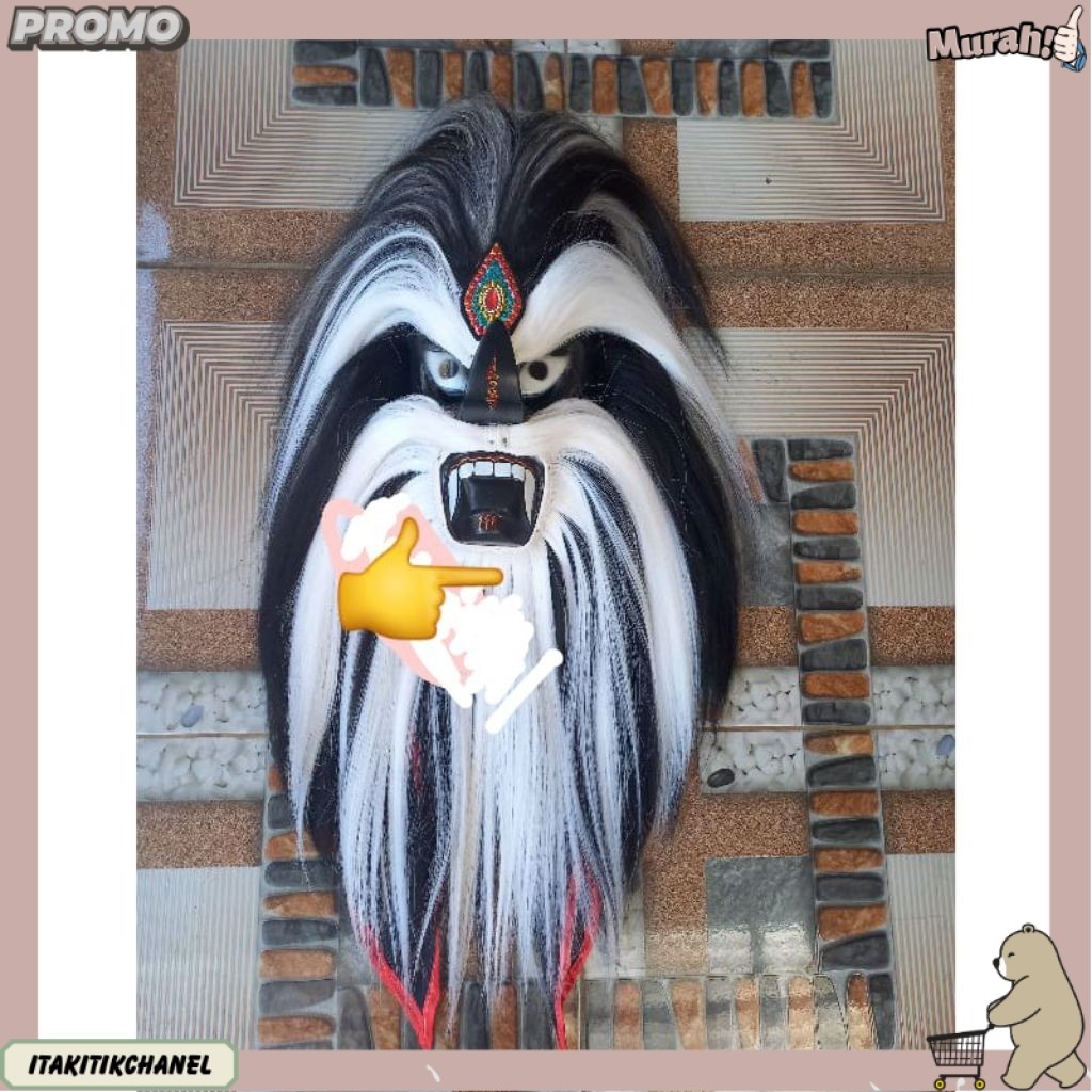 topeng ganong pakem/ganongan pakem/bujang ganong termurah ITK -55