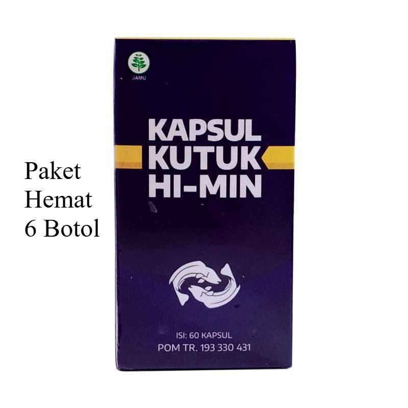 Paket 6 Botol Naturafit Kutuk Hi-Min 60 kapsul