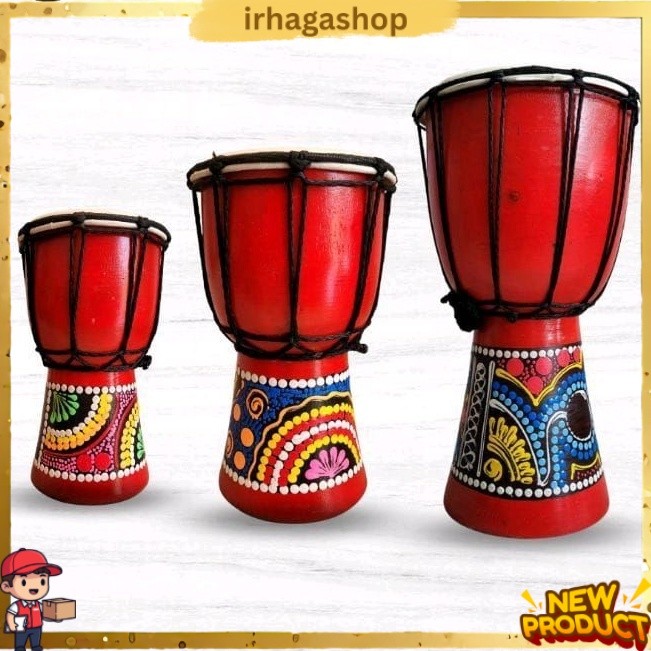 NEW mainan anak kendang gendang jimbe rebana Hadroh IRH