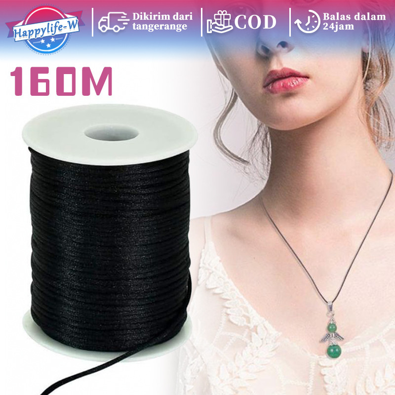 Tali Korea 160mm Tali Kulit Gelang Korea 1mm Wax Cord Untuk Bahan Membuat Gelang Tali Kulit Waterpro