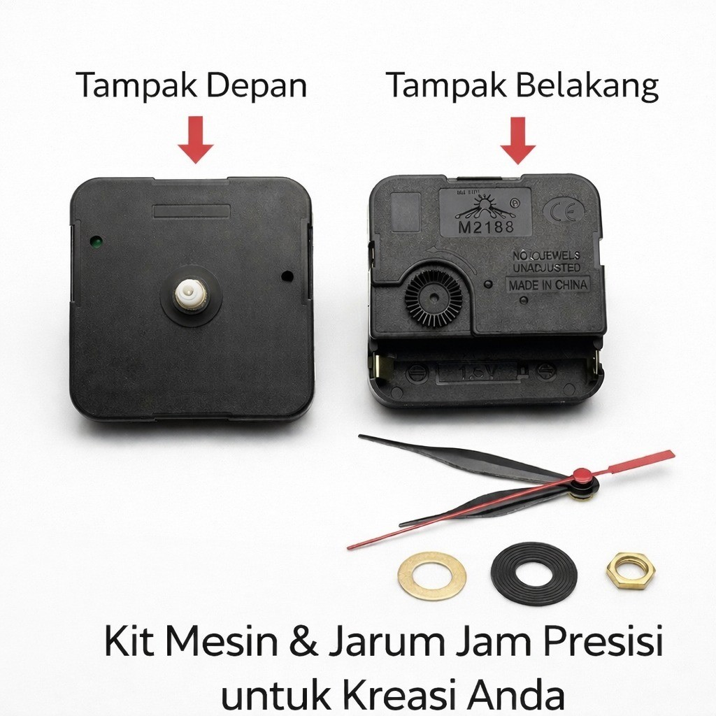 Mesin Jam DIY Tanpa Baterai / Mesin Jam Dinding Besar Kecil - MESIN JAM KECIL, SHENARCORNER168.SMG