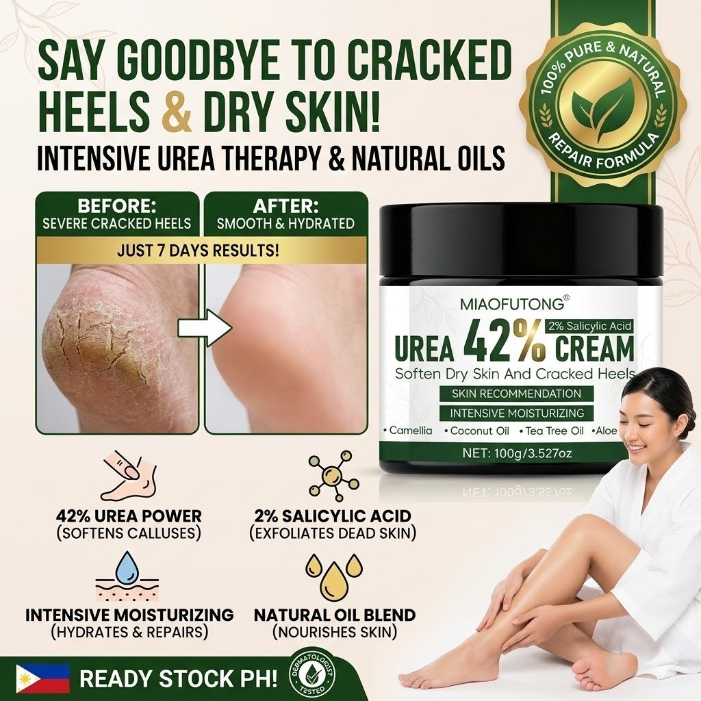 Janice Jo Urea Cream 42% 100g Intensive Foot & Hand Cream Krim Pelembap Kaki & Tangan Kering Pecah-P