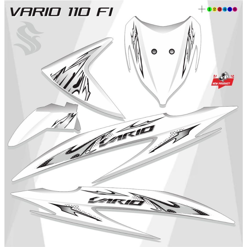 STRIPING STIKER MOTOR VARIO NEW FI 110 STICKER