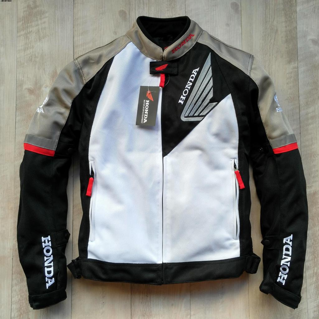 Jaket Motor Honda Baru 2025 dengan Pelindung Tubuh CE, Jaket Motor Balap untuk Pria Wanita, Pakaian 