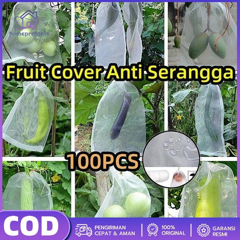 100/200PCS  Fruit Cover/Pembungkus Buah/Fruit Cover Anti Serangga/Kantong Jaring Pembungkus/Buah Ang