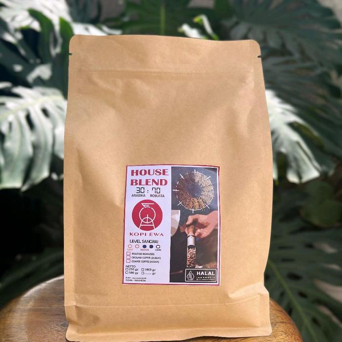 1kg House Blend 70% Robusta : 30% Arabika Coffee - Roast Bean