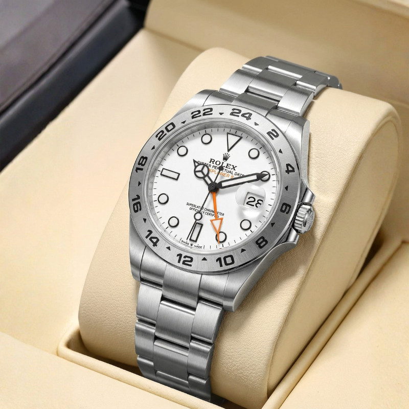 Baru Rolex INCLUDE BOX Seri Submariner  41mm AAAAA Tahan Air Teflon Baja Tahan Karat Pria  Dial Puti