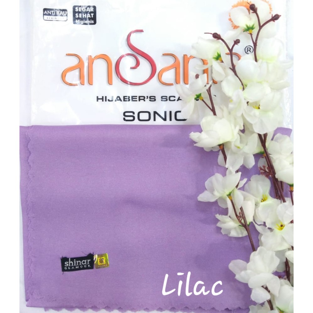 kerudung hijab / jilbab segi empat SHINAR sonic GLAMOUR glitter glowing lasser cut ansania dan azara