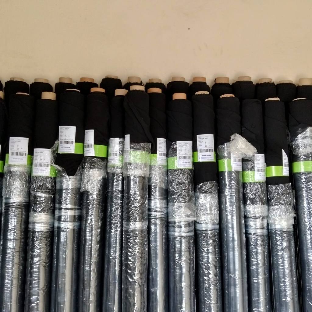 Cuci Gudang Kain Sifon Silky Jetblack Premium Plat Hijau BORONGAN SIFON ARAB 500 Yard