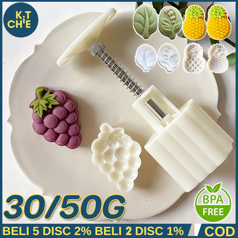 KC 30/50G Cetakan Anggur Nastar Jumbo Cetakan Nastar Bentuk Nanas Pineapple Grape Cetakan Kue Buah A