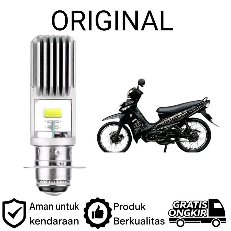 AM 1pcs Lampu depan LED H6 COB motor Yamaha VEGA ZR