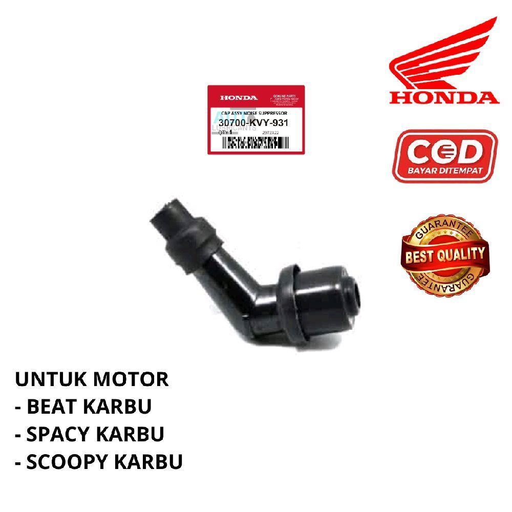 COP TUTUP BUSI HONDA BEAT KARBU SCOOPY KARBU SPACY ASLI MOTOR HONDA