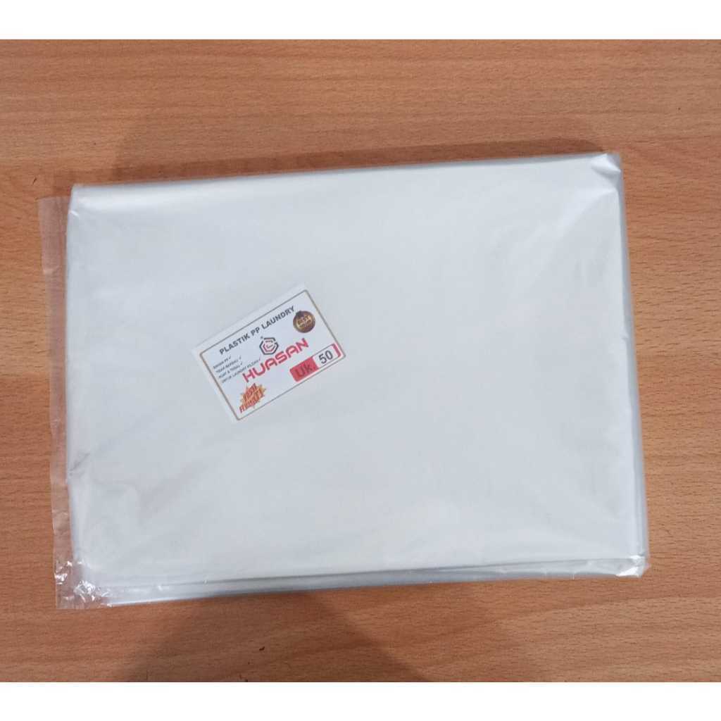 New Plastik Laundry 1 Pack | Plastik PP Laundry Bening Tebal | Kantong Laundry Kiloan