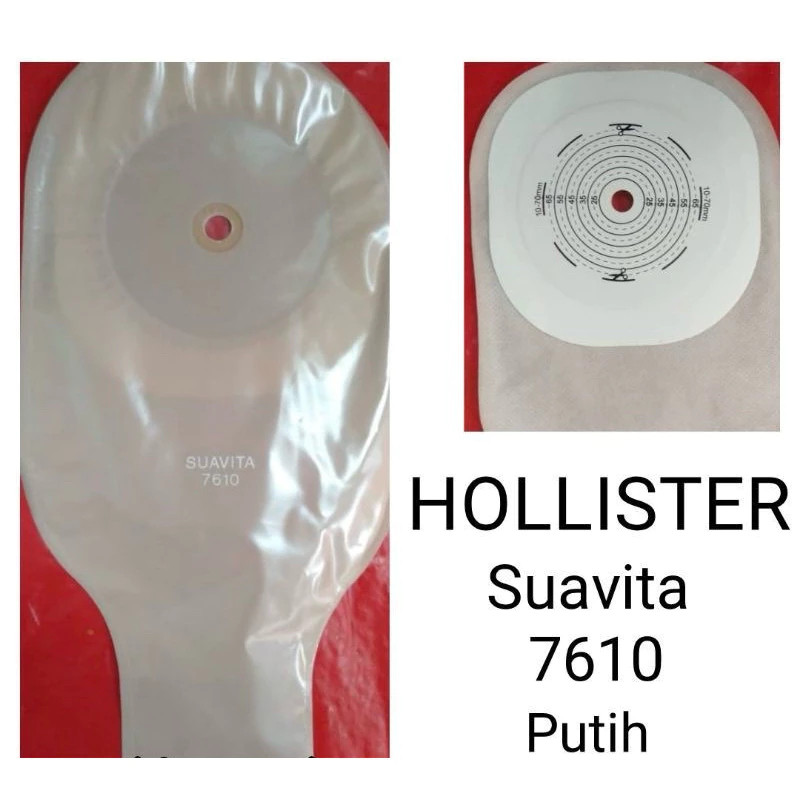 SUAVITA - Colostomy Bag 7610 / Kantong Colostomy Suavita 7610 Bening Hollister / Kantong Kolostomi