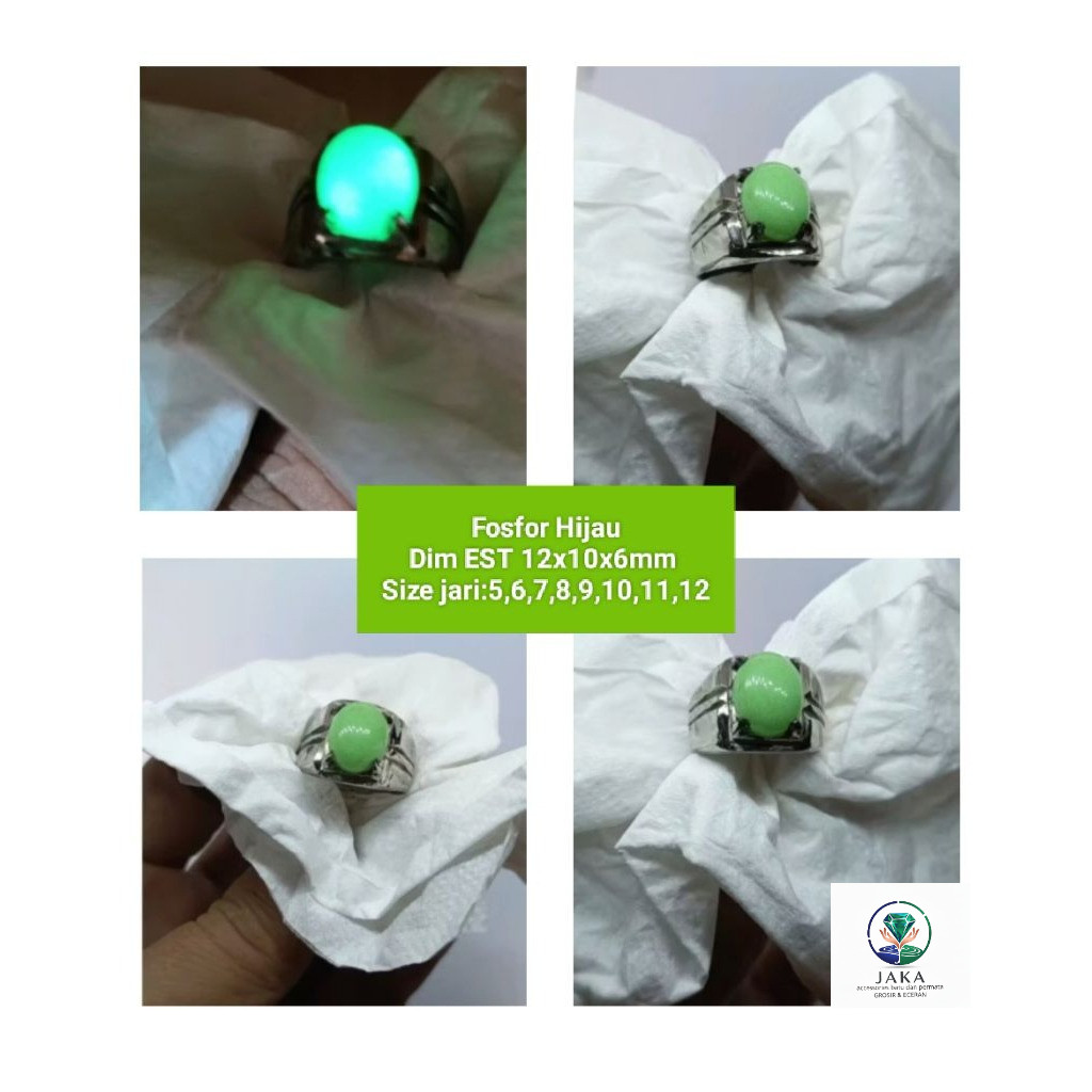 BATU AKIK FOSFOR HIJAU DIM EST