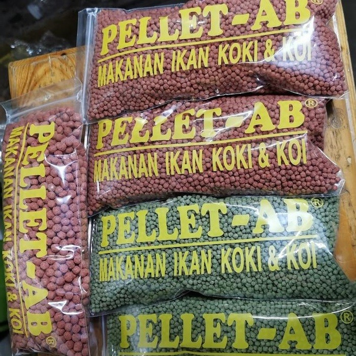MAKANAN IKAN PELET IKAN KOKI KOI 2 MM 5 MM PELET-AB PELET AB 200 GRM