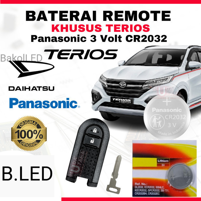 Baterai Remote DAIHATSU TERIOS - ORIGINAL P4.N4.S0.N1C CR2032 | Battery Remote DAIHATSU TERIOS | Bat