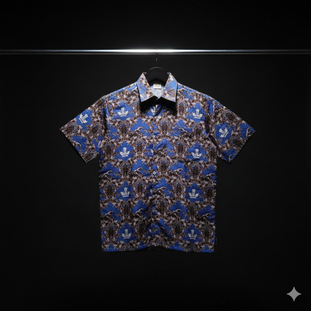 BAJU BATIK SMP PENYU BIRU /KAMEJA BATIK SEKOLAH