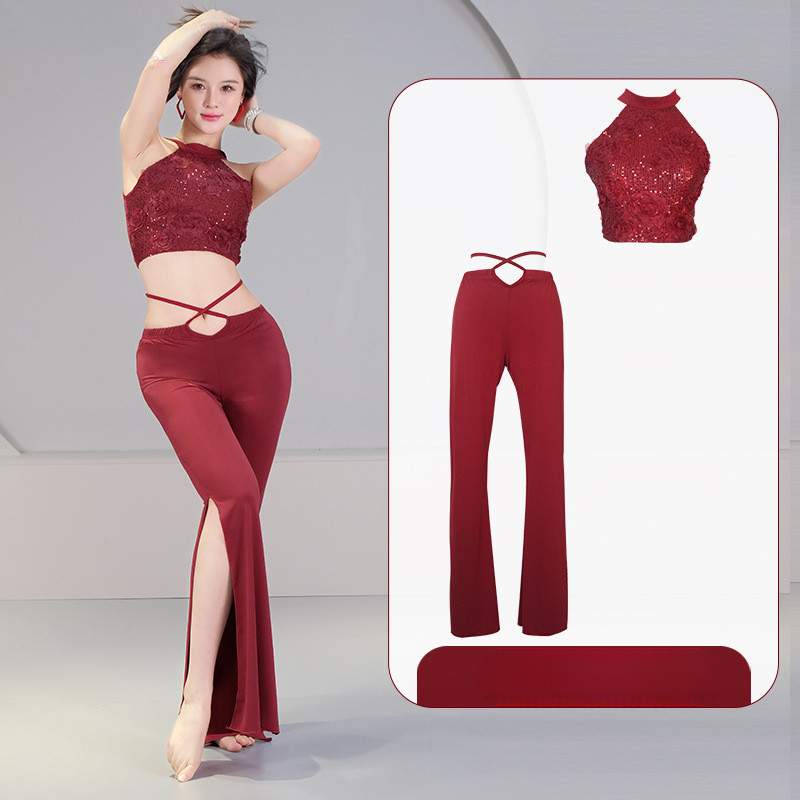 Belly Dance Costume2025New Hot Girl Sexy Sequin Oriental Dance Performance Set Practice Clothes Perf