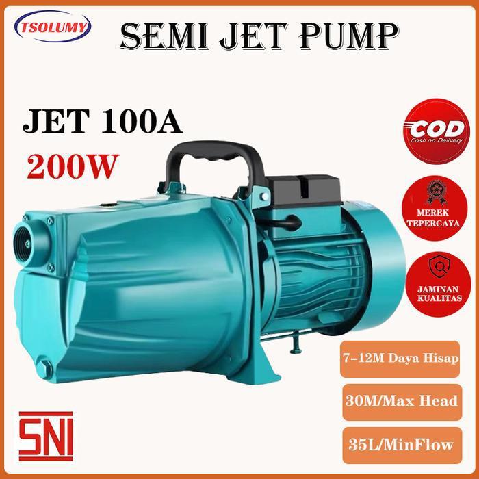 Pompa Air Semi Jet-100 Pompa Air Sumur Dangkal 50 Meter