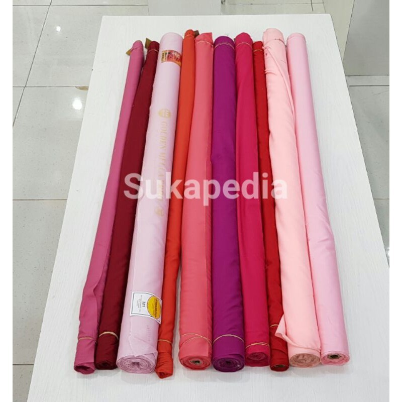 Kualitas Kain Ero Golden Mella Merah (10 warna)