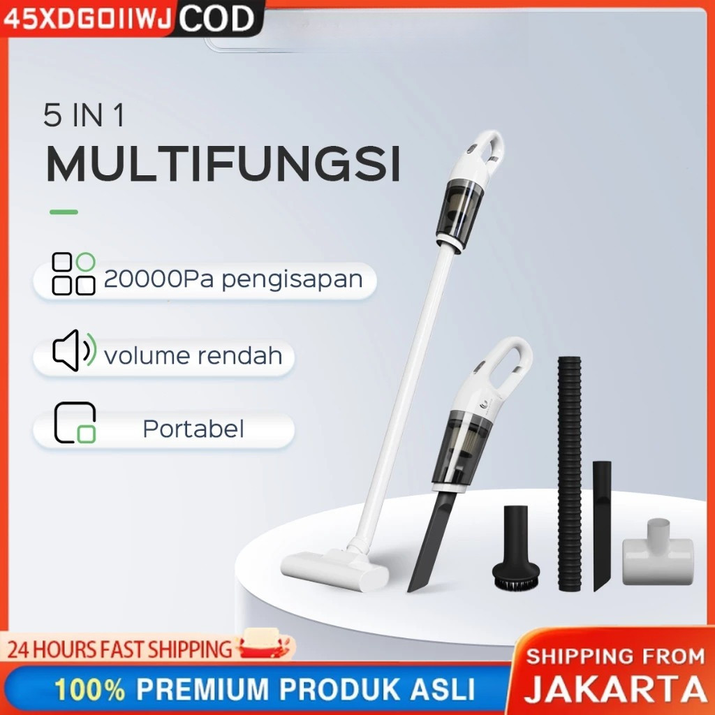 Vacum Cleaner Penyedot Debu 5 IN 1Cordless Portable 20000Pa Mini Penyedot Debu