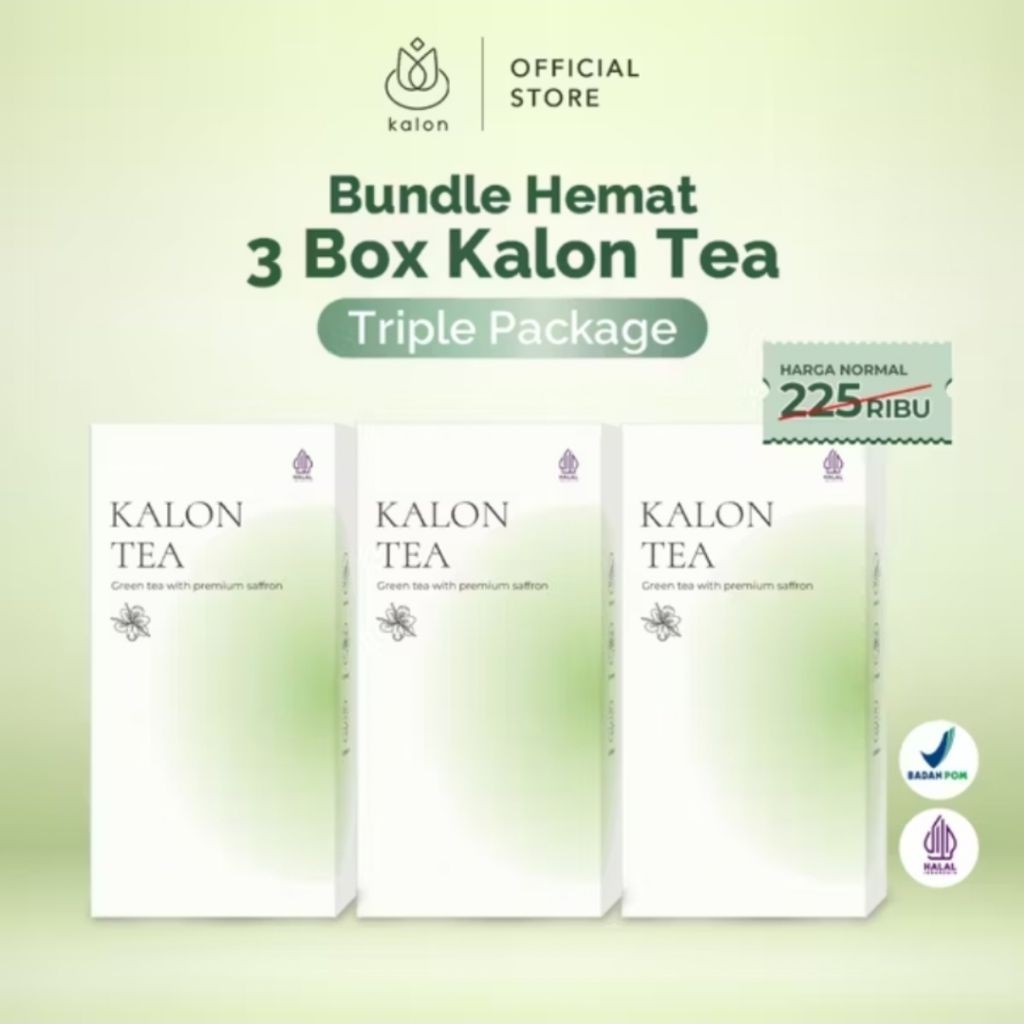 Triple package Kalon Green Tea Diet sehat alami dan ideal