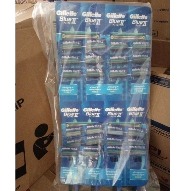 Gillette Goal Blue – Alat Cukur Kumis & Jenggot 2 Mata Pisau | Perlembar (24 pcs)