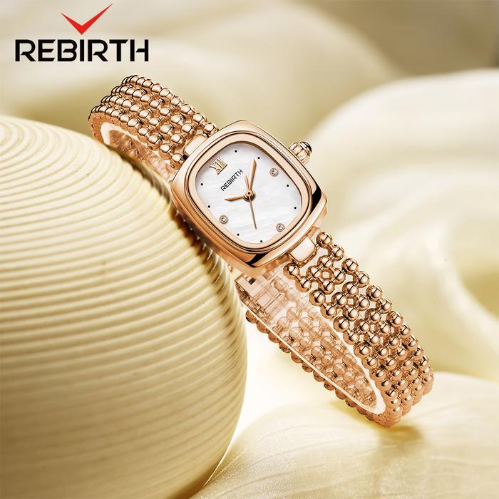 REBIRTH Jam Tangan Wanita Korea Elegan Jam Gelang Wanita Anti Air Tali Gelang Jam Tangan Cewek - ros