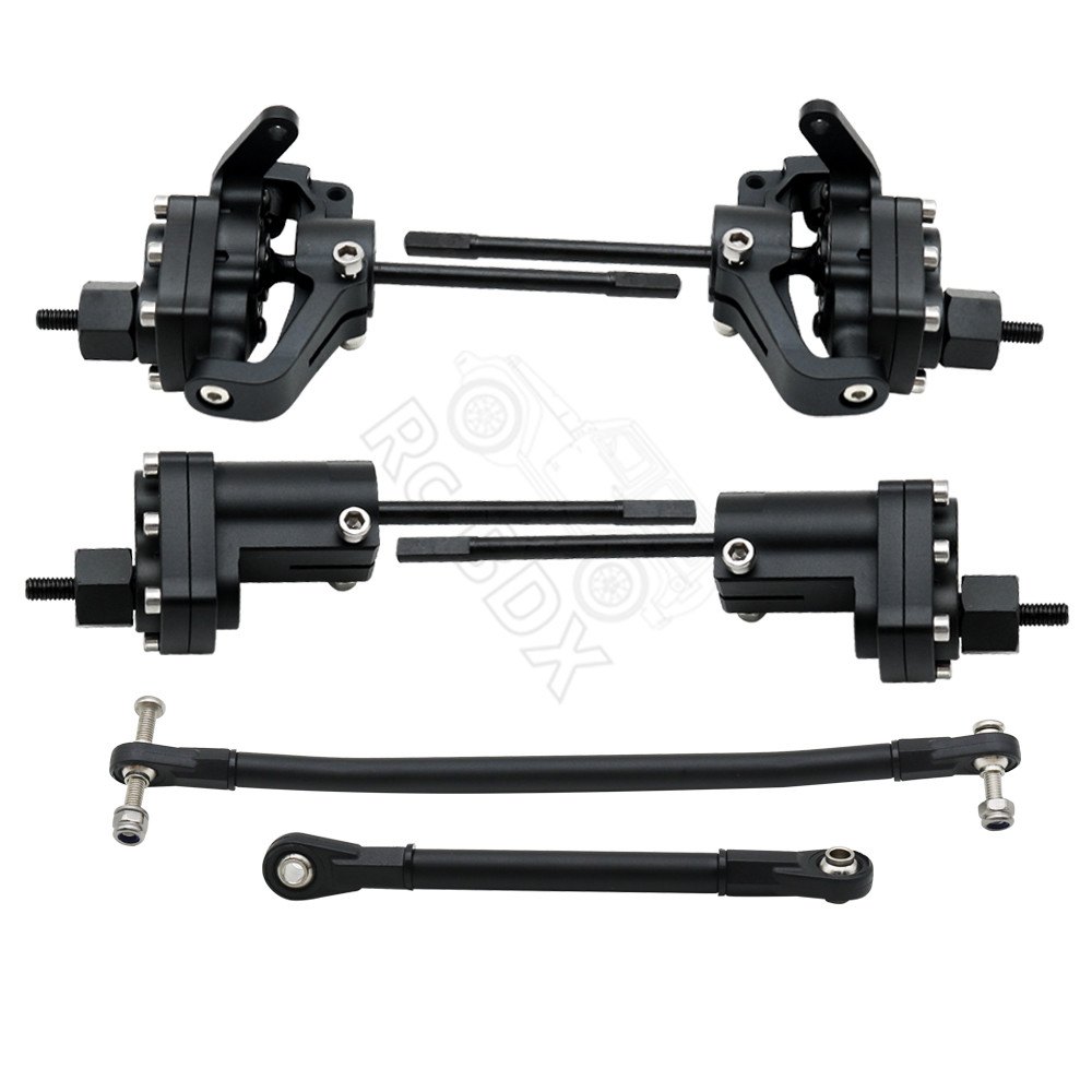 1/10 RC Crawler Axial SCX10 II 90046 90047 AR44 Axle SCX10 Alloy Portal Front Rear Axles with Steeri