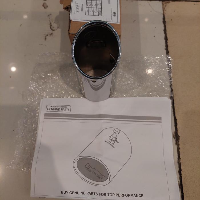 Muffler Cutter Buntut Knalpot Asli Mitsubishi Xpander Xpander Cross best