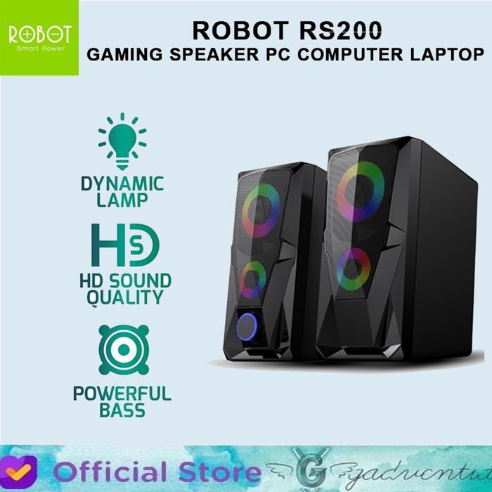 (Acome Audio) ROBOT RS200 GAMING SPEAKER AKTIF PC COMPUTER LAPTOP WITH AUX 3.5MM