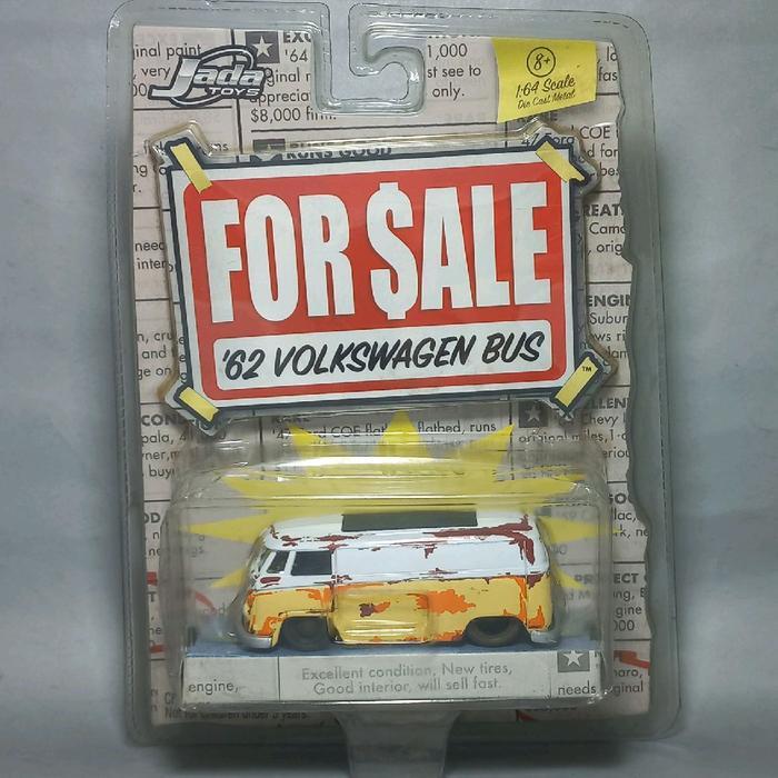 Diecast 1:64 Jada Toys 62 Volkswagen Bus vw kombi combi 1962 jadatoys For Sale kondisi baru