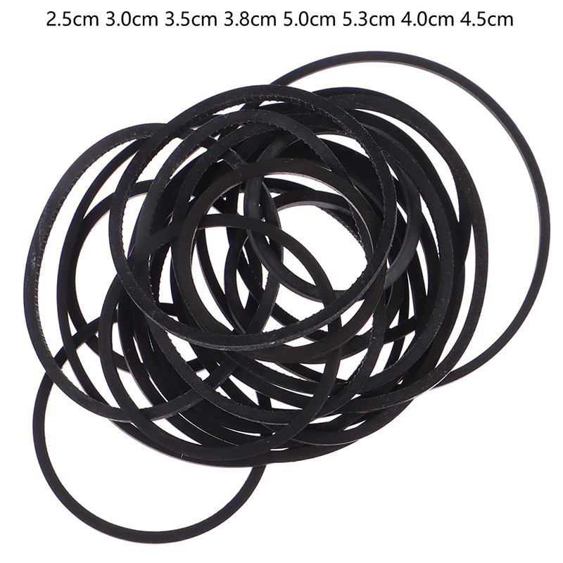 20Pcs/set Mix Cassette Tape Replacement Rubber CD DVD Cassette Tape Recorder Turntable Strap Belt Fo