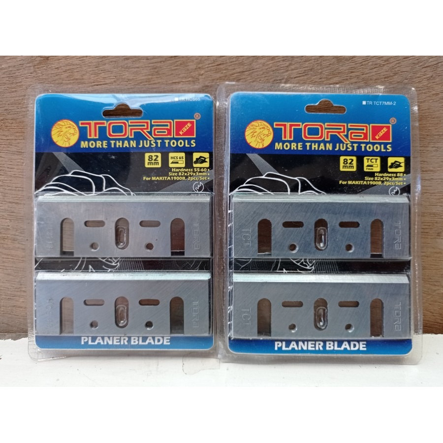 PLANER BLADE TORA FOR MAKITA 1900 82 MM TCT SET MATA PISAU SERUT KETAM ISI 2 PCS BESTINDOTOOLS