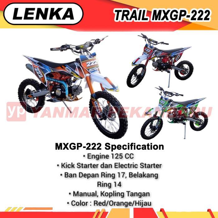 Motor Cross Trail 125cc 4 Tak LENKA MXGP-222 - Merah