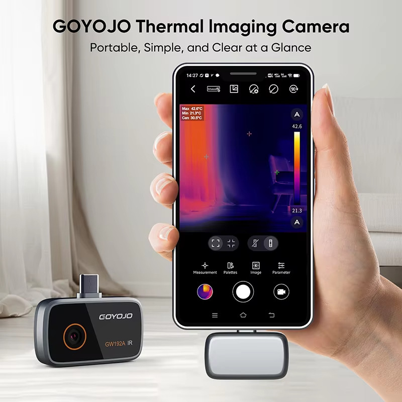 GW192A Thermal Imaging Camera 192X192 Electronics Thermal Camera Repair, for Android Type-C IOS Phon