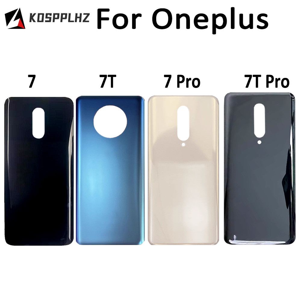 For Oneplus 7 7T Rear Glass Panel Battery Housing Cover For Oneplus 7 Pro Back Glass Oneplus 7T Pro 
