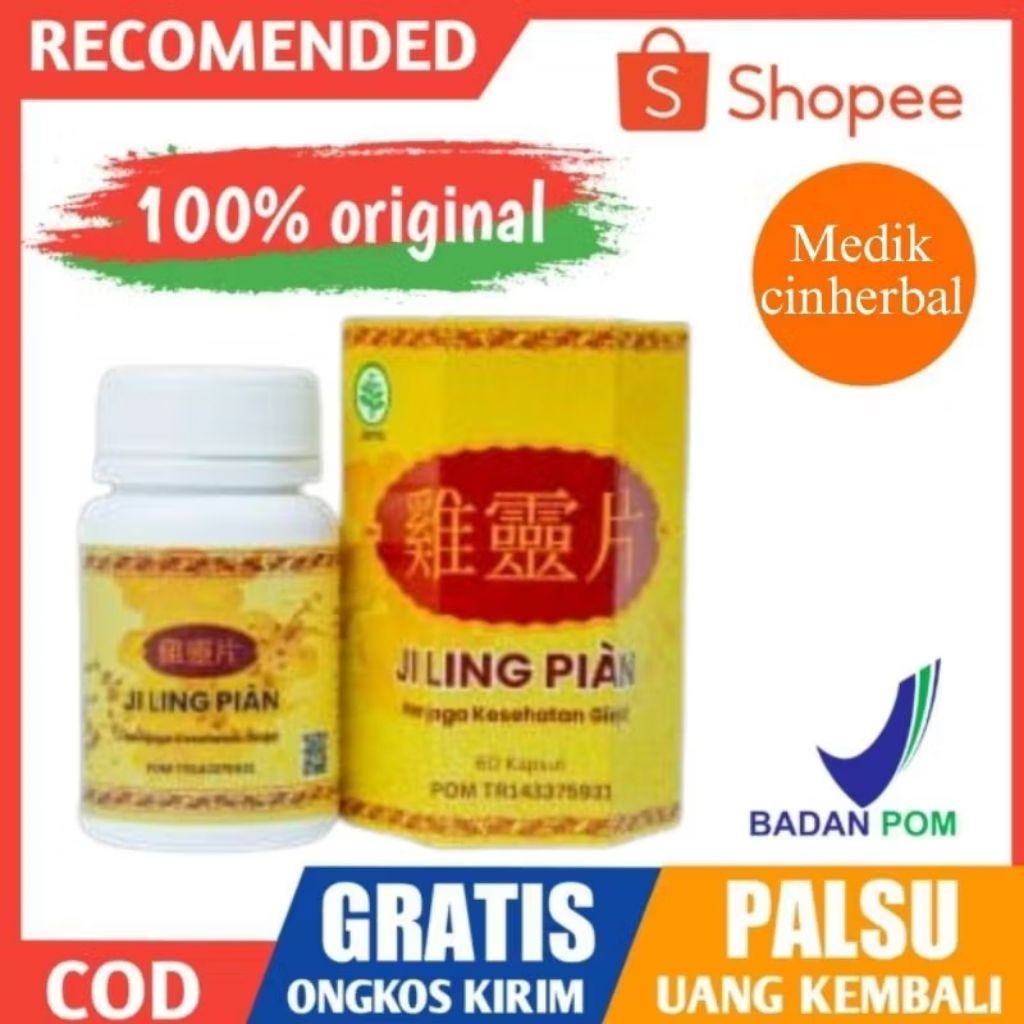 JI LING PIAN ASLI ORIGINAL HERBAL BPOM