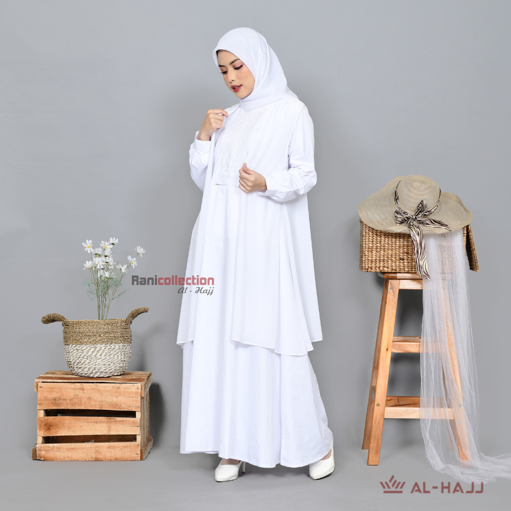 Cardigan Putih Polos Wanita/Outer Tanpa Lengan