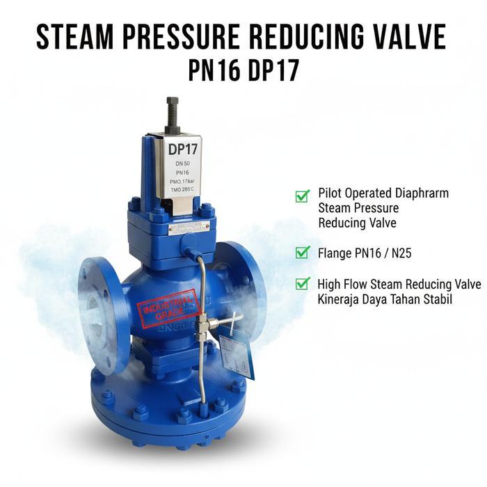 STEAM PRESSURE REDUCING VALVE 2" INCH DN50 DP17 FLANGE PN16/25 MAX 17 BAR MODEL SPIRAX SARCO / PILOT